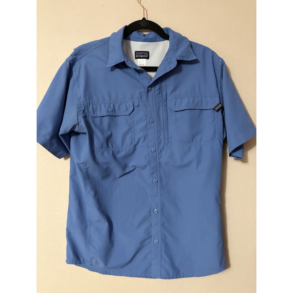 Patagonia Men's Short Sleeve Shirt Blue Size Small